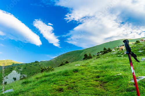 Hiking in the Catalan Pyrenees Mountains photo