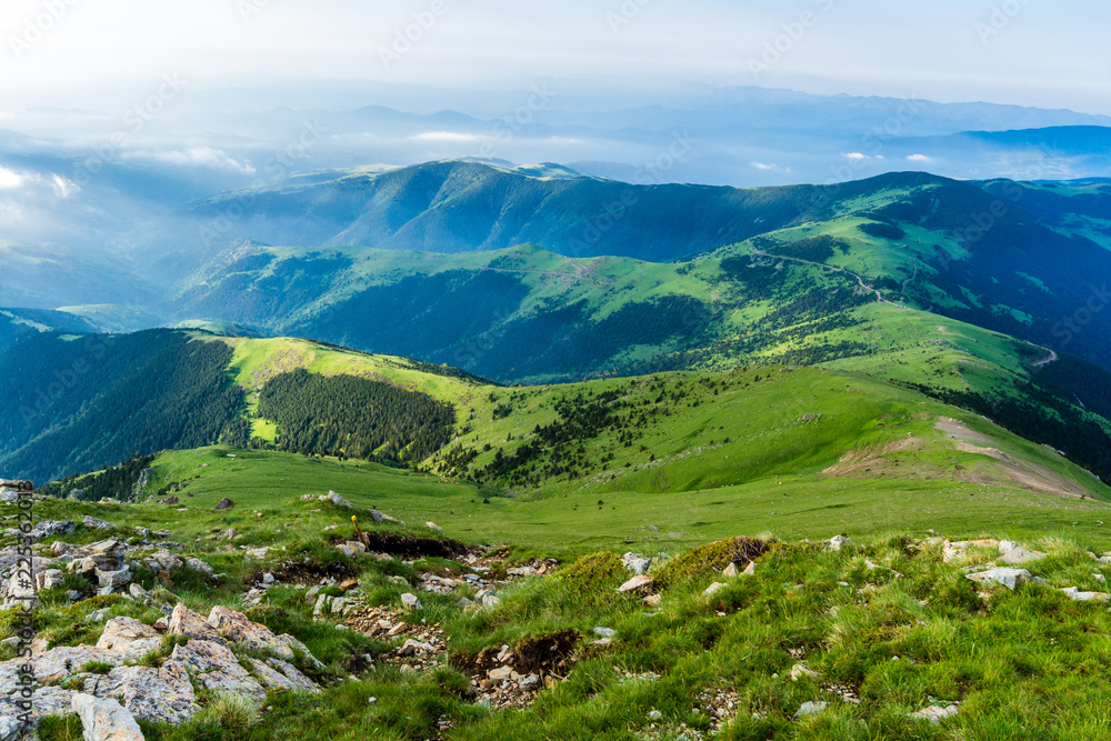 Fototapeta premium Hiking in the mountains (Catalan Pyrenees, Catalonia, Spain)
