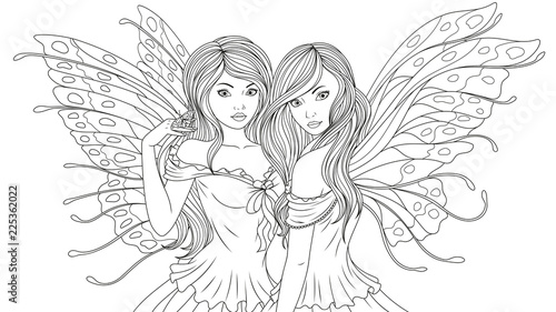 Two beautiful fairies