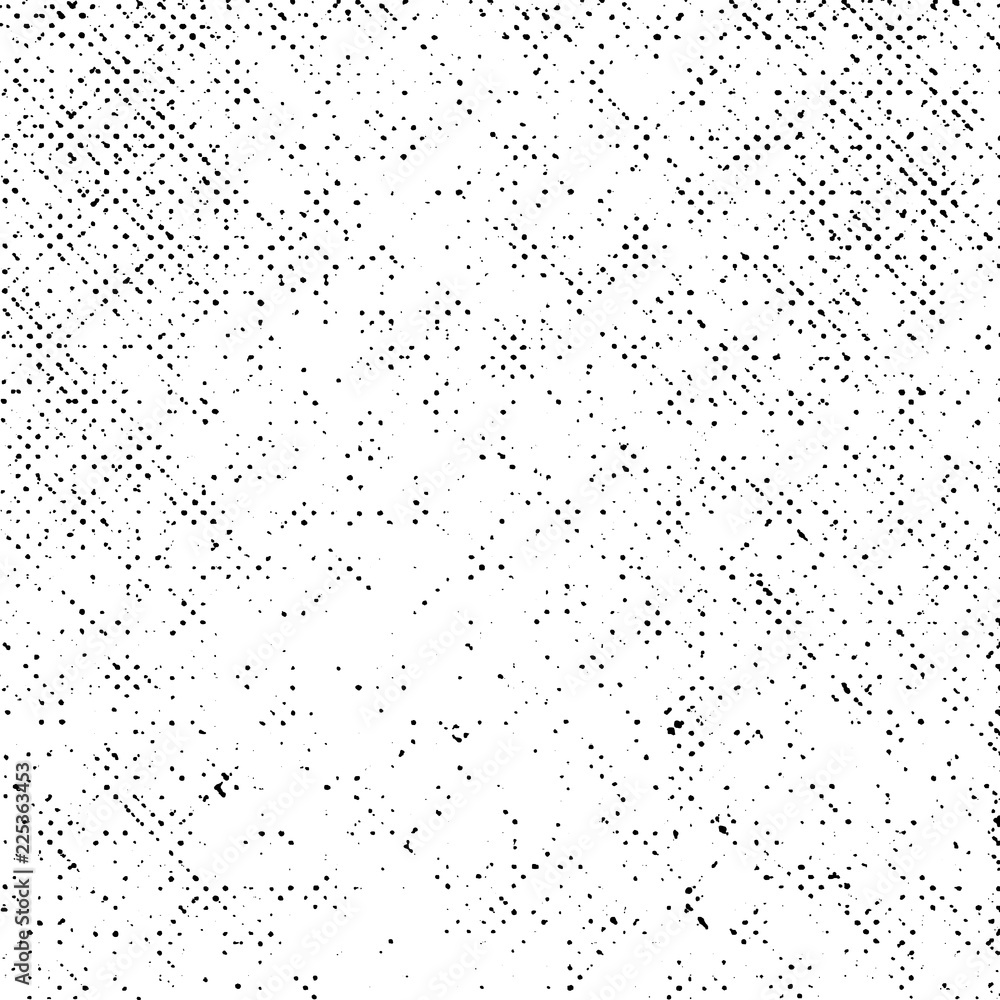 Grunge Texture on White Background, Abstract Dotted Vector, Halftone Grungy Design