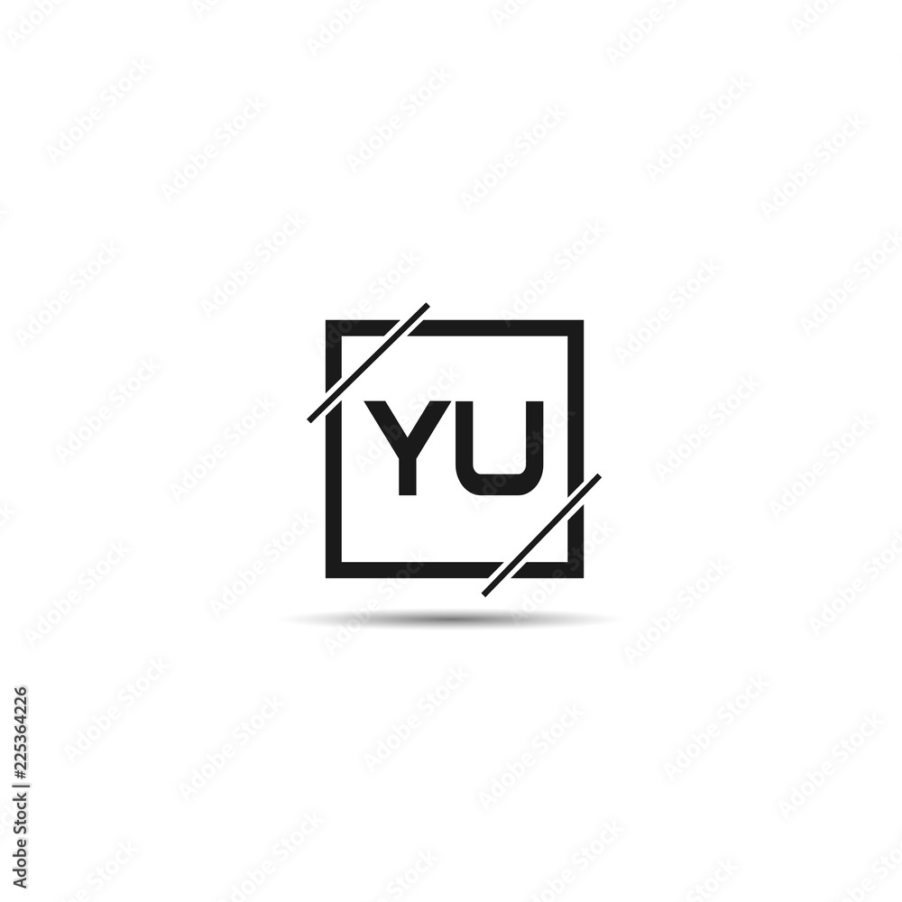 Initial Letter YU Logo Template Design Initial Letter YU Logo Template Design