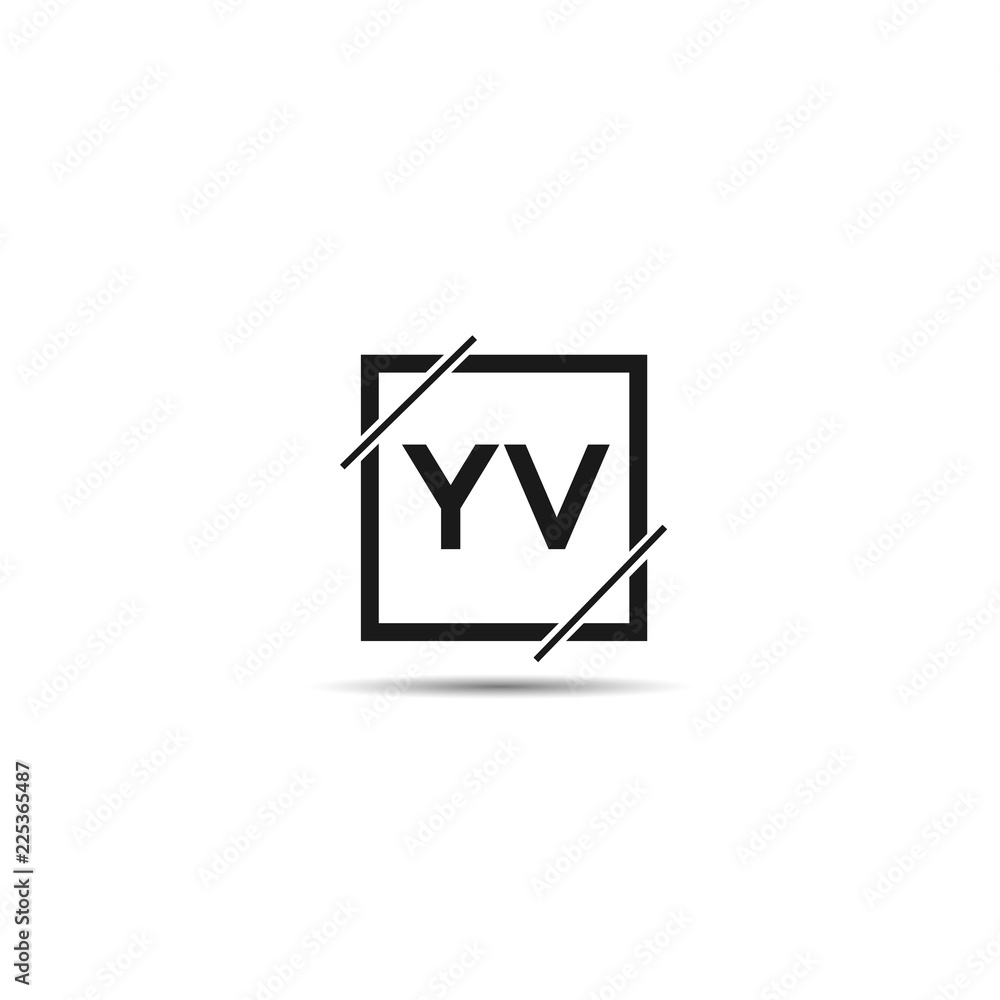 Initial Letter YV Logo Template Design Initial Letter YV Logo Template Design