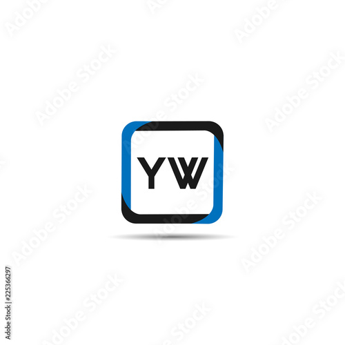 Initial Letter YW Logo Template Design