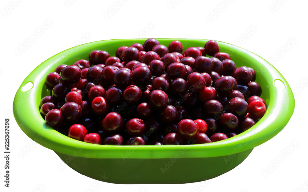 Ripe, bright cherry in a bowl. isolate on white background.vegetarianism and vitamins
Ripe, bright cherry in a bowl. isolate on white background.vegetarianism and vitamins