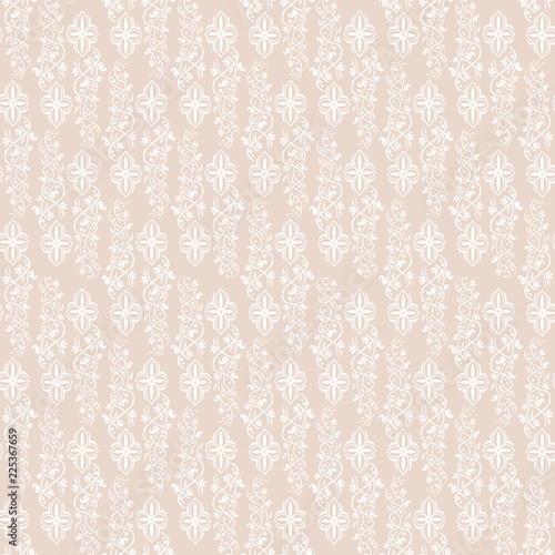 Floral seamless pattern, flowers and leaves
