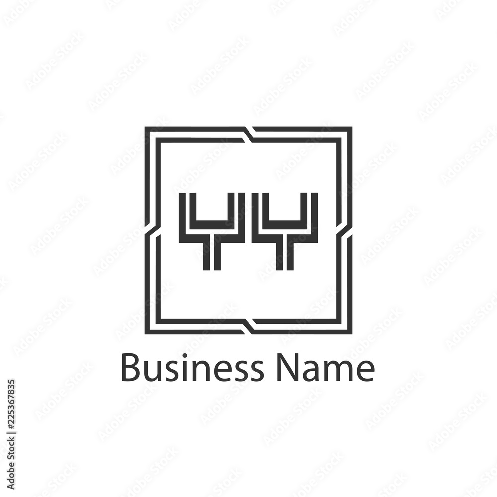 Initial Letter YY Logo Template Design Initial Letter YY Logo Template Design
