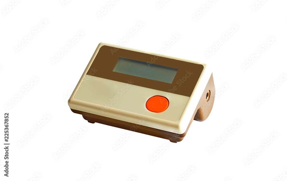 Fototapeta premium Blood pressure monitor body isolated on white background.