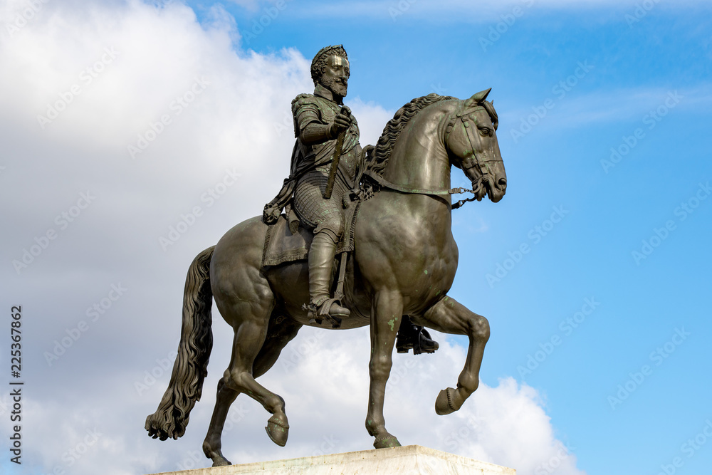 Henri IV Statue  in Paris, France