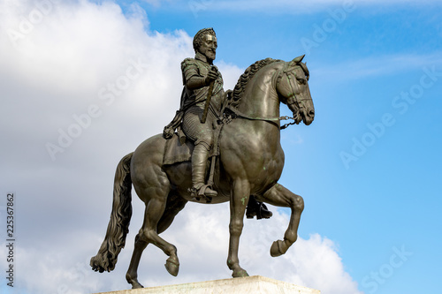 Henri IV Statue in Paris, France