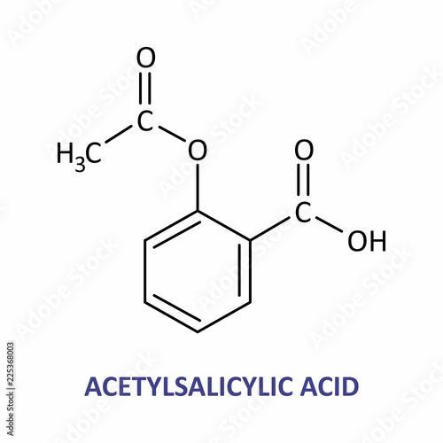 The acetylsalicylic acid formula