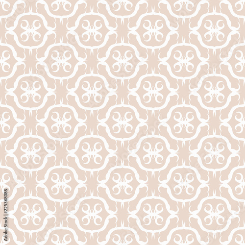 seamless geometric abstract pattern with floral motive