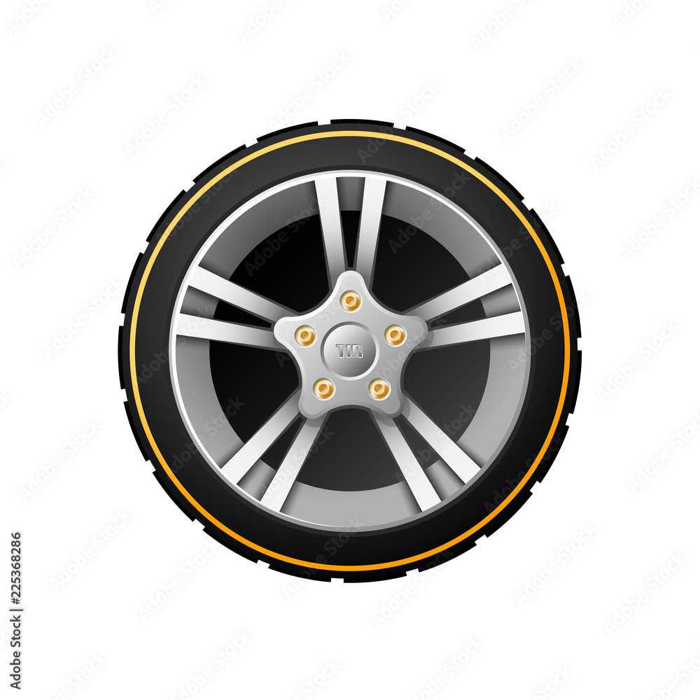 Obraz premium Car service element isolated on white background