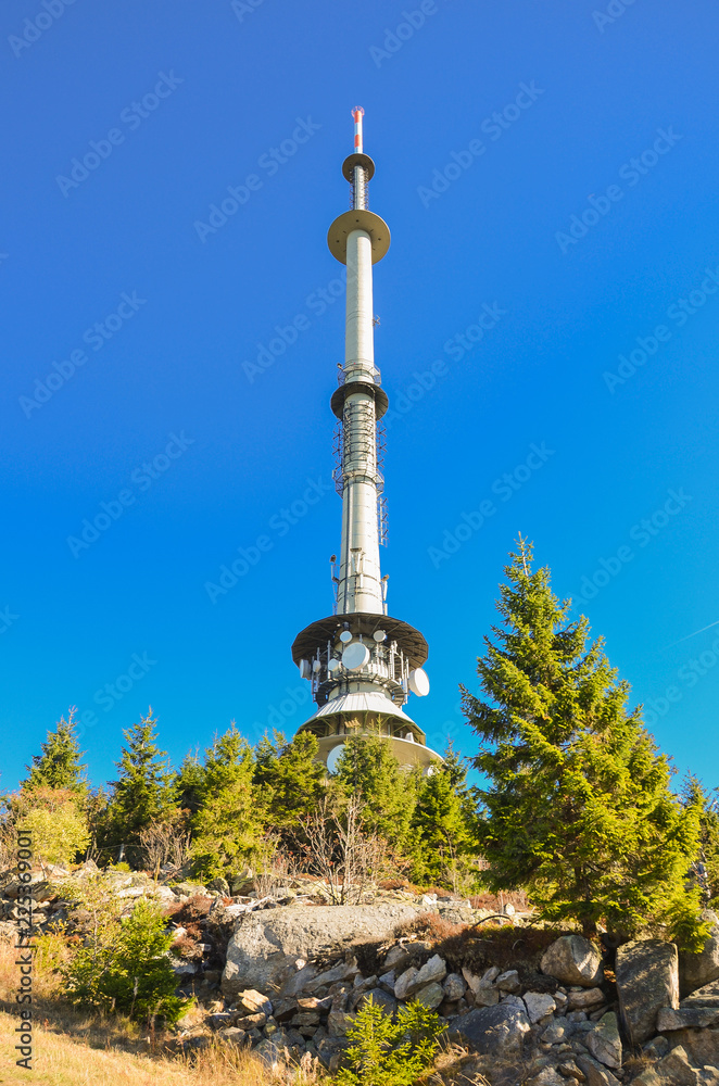 Obraz premium Ochsenkopf im Fichtelgebirge im Sommer