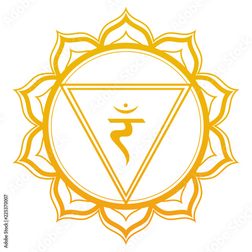 Solar Plexus Chakra Vector Illustration