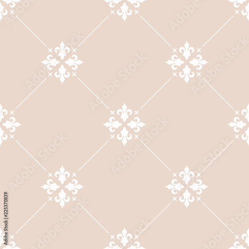 abstract floral seamless pattern with flowers, netting and leaves