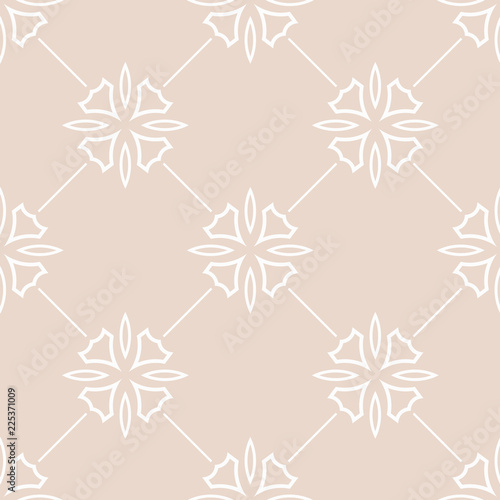 abstract floral seamless pattern with flowers, netting and leaves