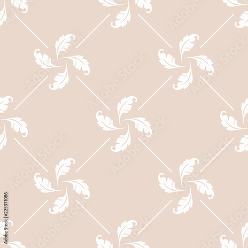 abstract floral seamless pattern with flowers, netting and leaves