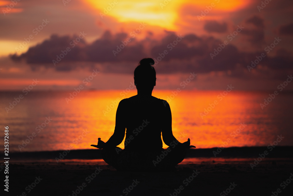 Meditation Yoga Style Silhouette