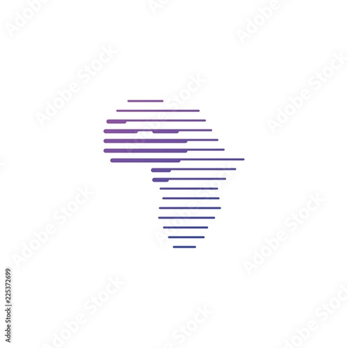 west africa tech digital logo vector icon