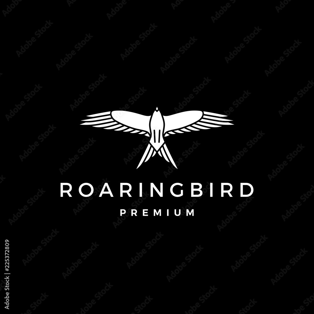 roaring bird logo vector icon illustration roaring bird logo vector icon illustration