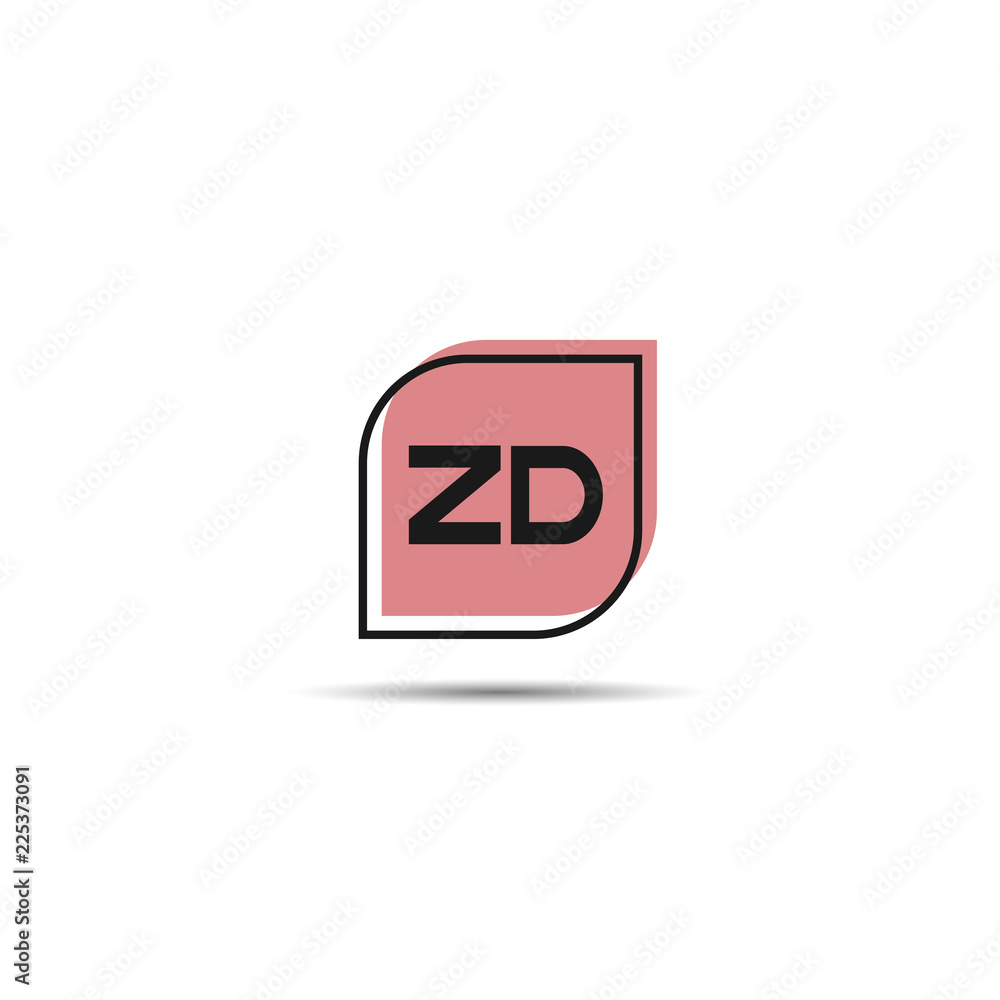 Initial Letter ZD Logo Template Design Initial Letter ZD Logo Template Design