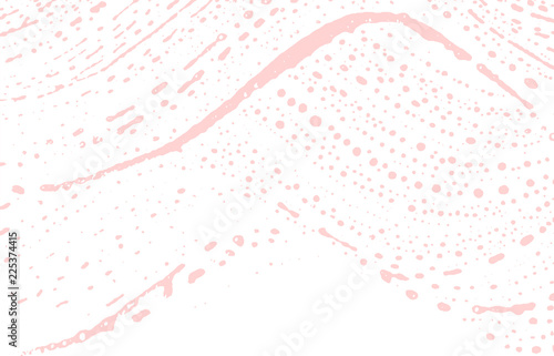 Grunge texture. Distress pink rough trace. Favorab