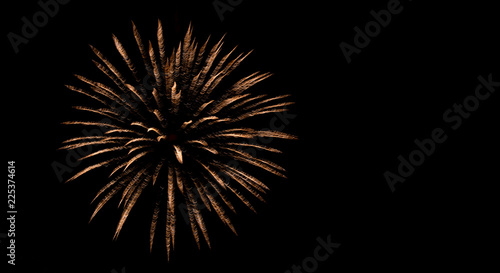 One single firework in the sky great for a background.