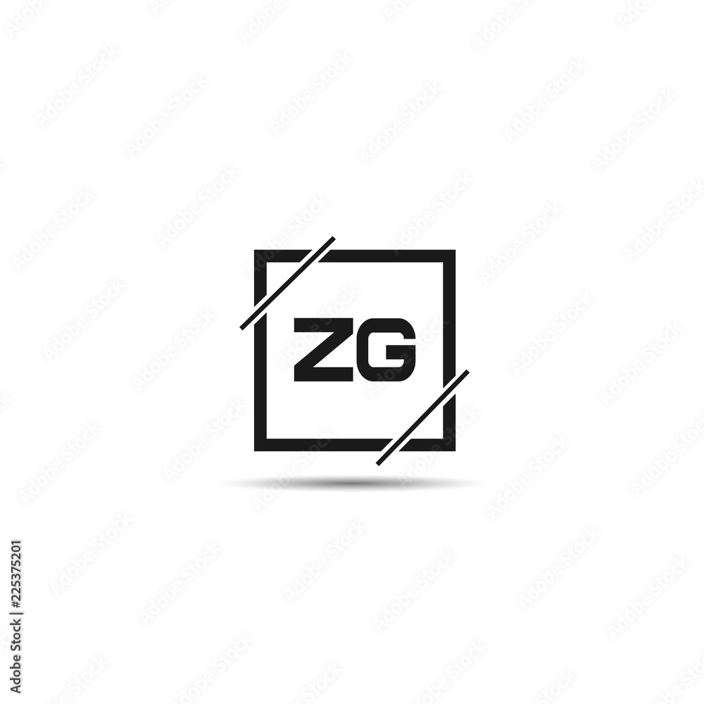 Initial Letter ZG Logo Template Design Initial Letter ZG Logo Template Design