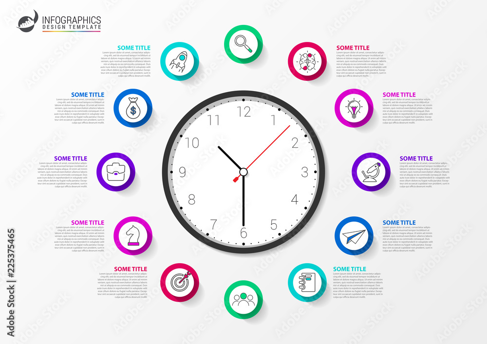 Infographic design template. Creative concept with 12 steps Infographic design template. Creative concept with 12 steps