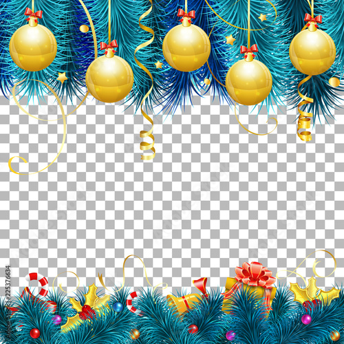 Christmas and New Year Frame
