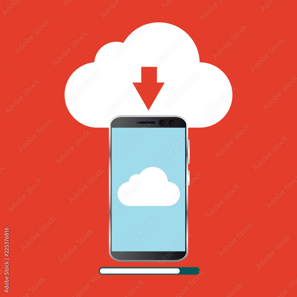 Network configuration. Vector illustration. Cloud computing technology concept. Network configuration. Vector illustration. Cloud computing technology concept.