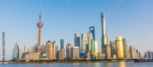 The Pudong modern skyline of Shanghai, China