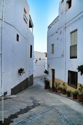 Fototapeta Naklejka Na Ścianę i Meble -  Narrow streets and white facades of Lucainena de Las Torres, Almería