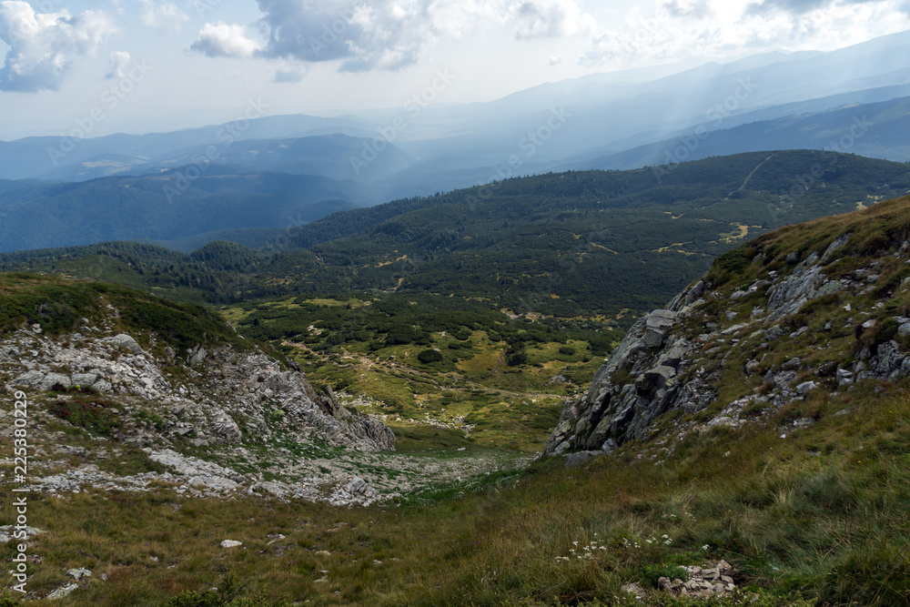 Obraz premium Summer Landscape of Rila Mountan near The Seven Rila Lakes, Bulgaria
