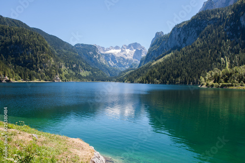 summer view of lake Gosausee , Austria