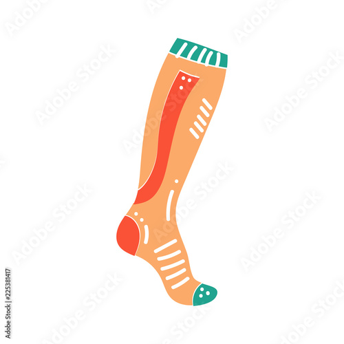 Vector illustration of sport sock