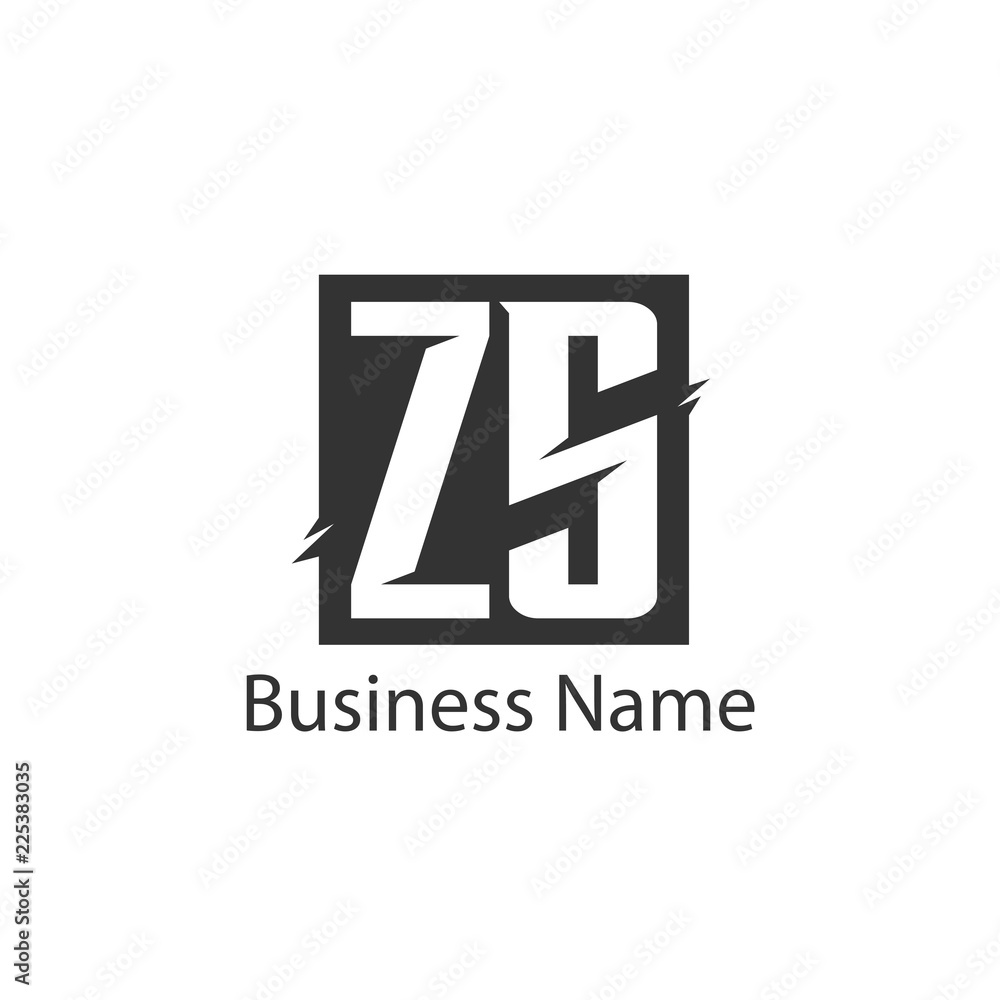 Initial Letter ZS Logo Template Design Initial Letter ZS Logo Template Design