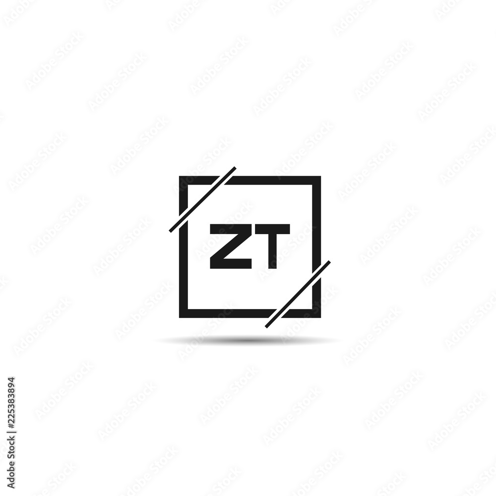 Initial Letter ZT Logo Template Design Initial Letter ZT Logo Template Design