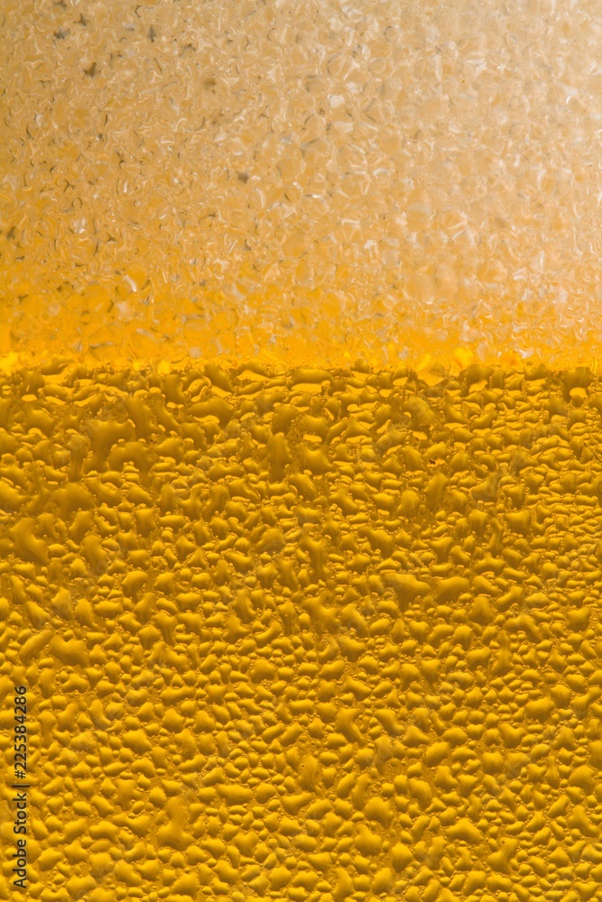 Close up of condensation and bubbles in a drink Close up of condensation and bubbles in a drink
