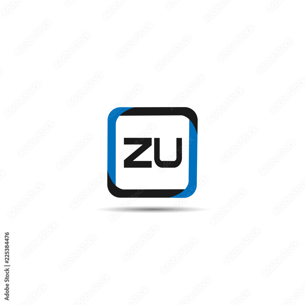 Initial Letter ZU Logo Template Design Initial Letter ZU Logo Template Design
