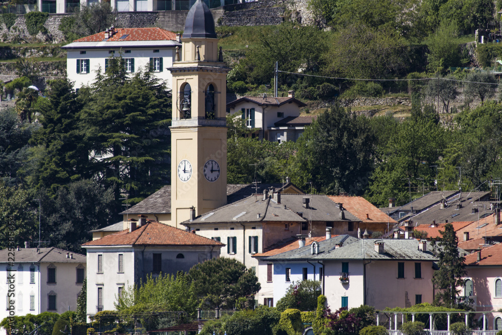 Church of San Giorgio in Laglio on Lake Como in Italy