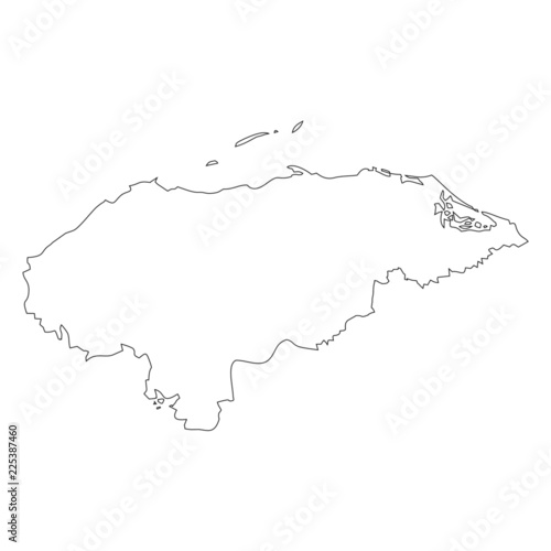 Mape of Honduras