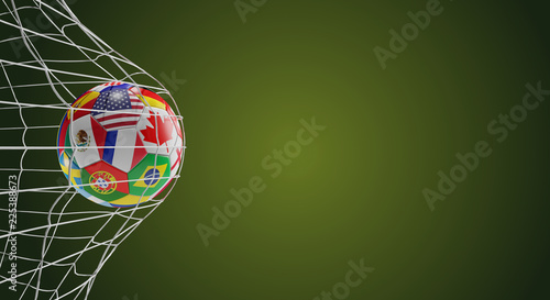 soccer ball flags soccer go...
