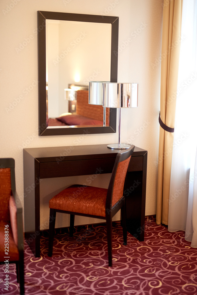 Fototapeta premium Hotel room interior dressing table