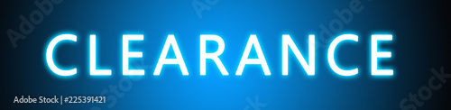 Free Download Clearance - glowing white text on blue background - GFXLoad