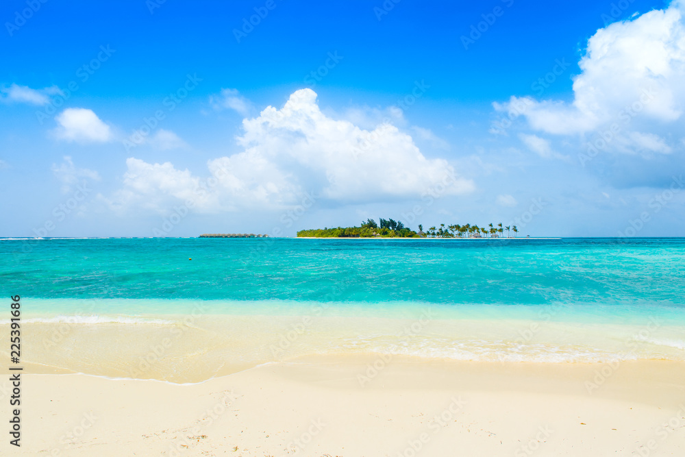 Beautiful sandy beach in uninhabited island Beautiful sandy beach in uninhabited island