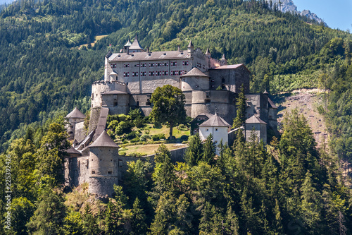 Wallpaper Mural Alpine castle Werfen (Hohenwerfen) near Salzburg, Austrian Alps, Austria Torontodigital.ca