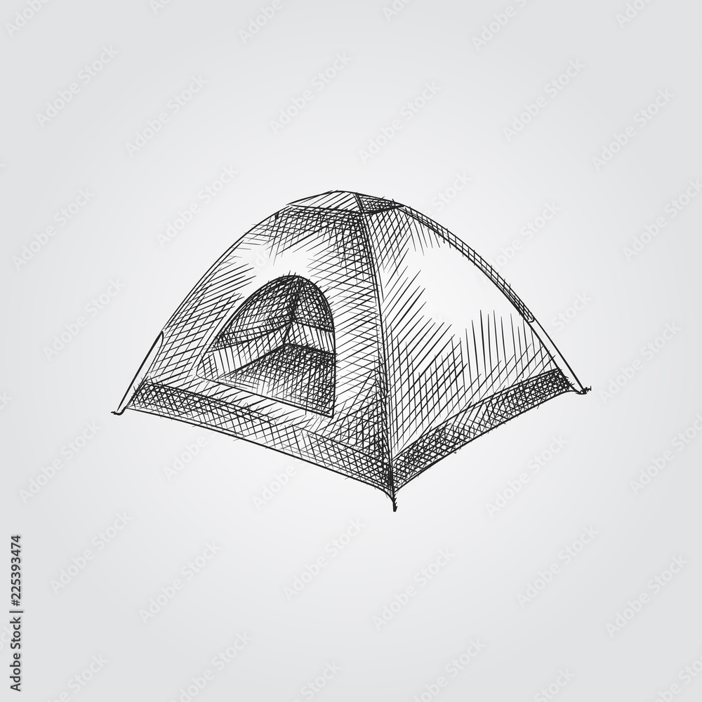 How to Draw a Tent | Design School