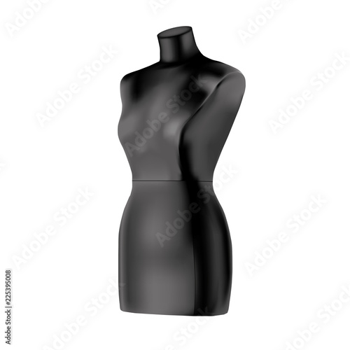 Female dummy tailor's. Isolated vector illustration