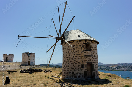 old windmill in greece